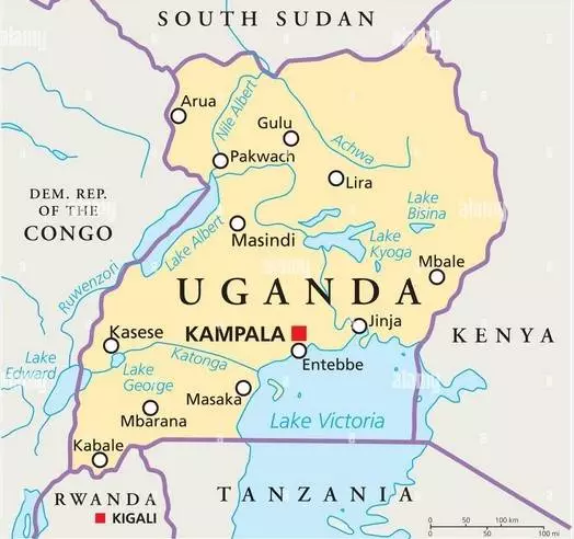Uganda Map, Uganda Safari Travel Advice